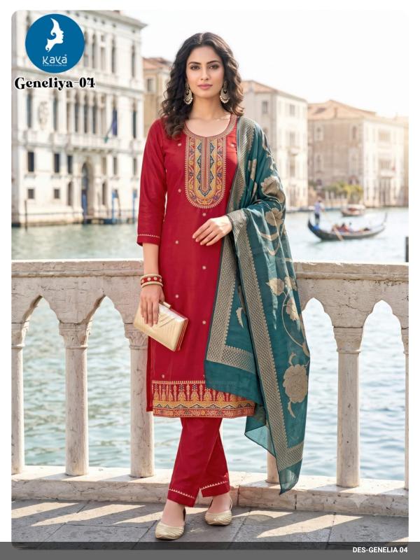 Kaya genelia 3pcs plain kurti wholesale